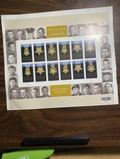US Scott #4988B Scarce Imperforate Medal Of Honor War Forever Stamp Sheet