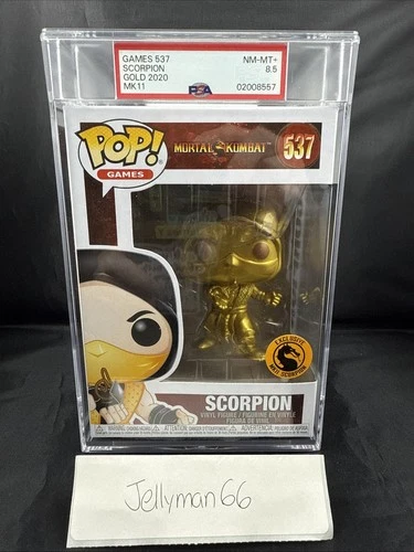 Mortal Kombat 11 Exclusive Scorpion (Gold) Funko Pop #537 Final Kombat PSA 8.5