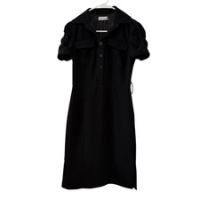 Calvin Klein Black career Dress with Puff Sleeves – Size 2