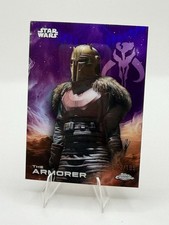 2025 Topps Chrome Star Wars the Armorer Purple Refractor /199 #178