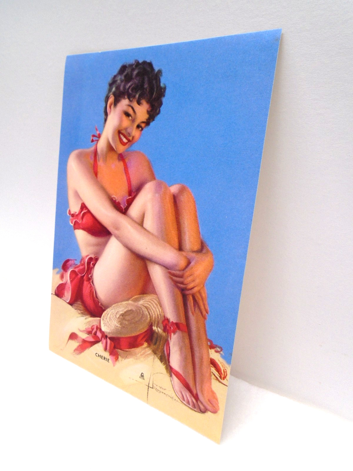 VTG ROLF ARMSTRONG "CHERIE" ORIGINAL PIN-UP ART PRINT! EXCELLENT CONDITION!