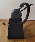 Jabra Evolve2 65 Stereo Wireless Headset USB-A Bluetooth Black w/Charging Stand