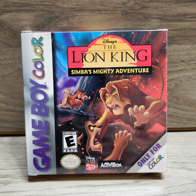 Sealed Game Boy Color Disney's The Lion King: Simba's Mighty Adventure