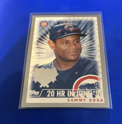 Sammy Sosa Cubs 2000 Topps Opening Day Magic Moments Baseball Card #162