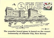 Sc. 3185o Monopoly Dragon Cards FDC