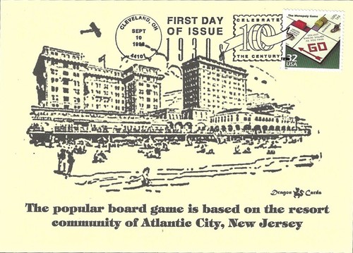 Sc. 3185o Monopoly Dragon Cards FDC - 第 1/1 張圖片