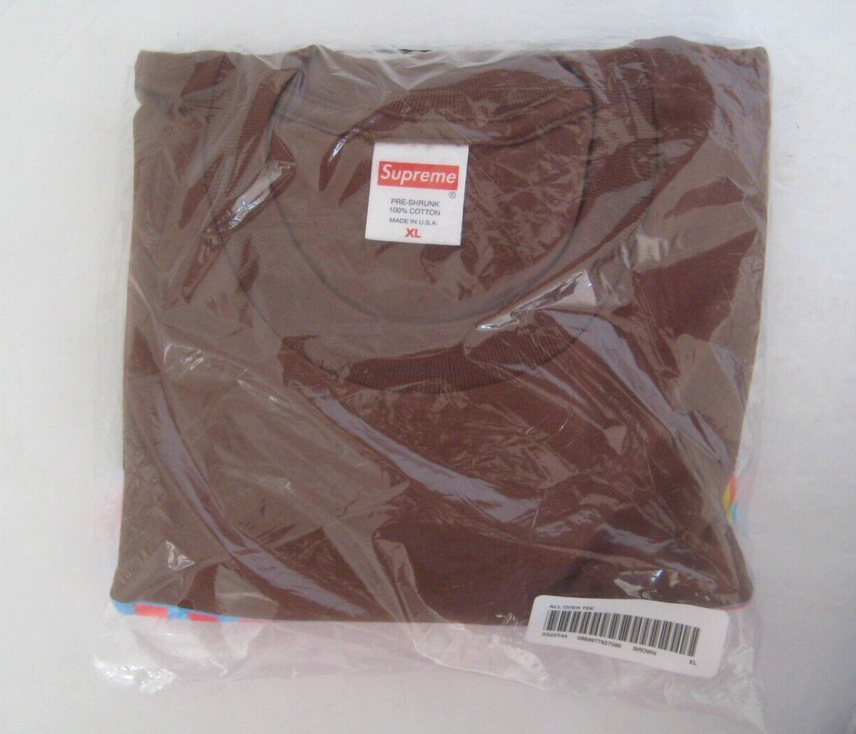 Supreme All Over Tee Brown SS22T44 New Size XL T-shirt | eBay