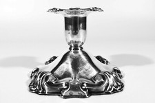 Denmark 830er Silber KERZENHALTER &deg; Barockstil &deg; C.M. Cohr &deg; Copenhagen 1951
