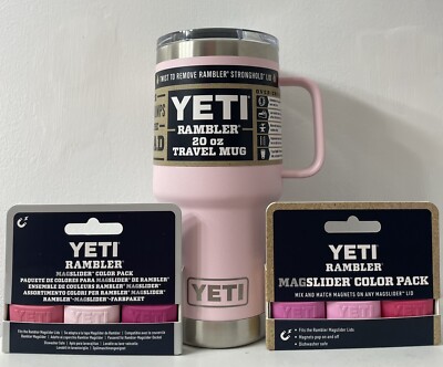 New YETI tumbler 20 oz Ice Power PINK Magslider Prickly Pear Harbor Pink 