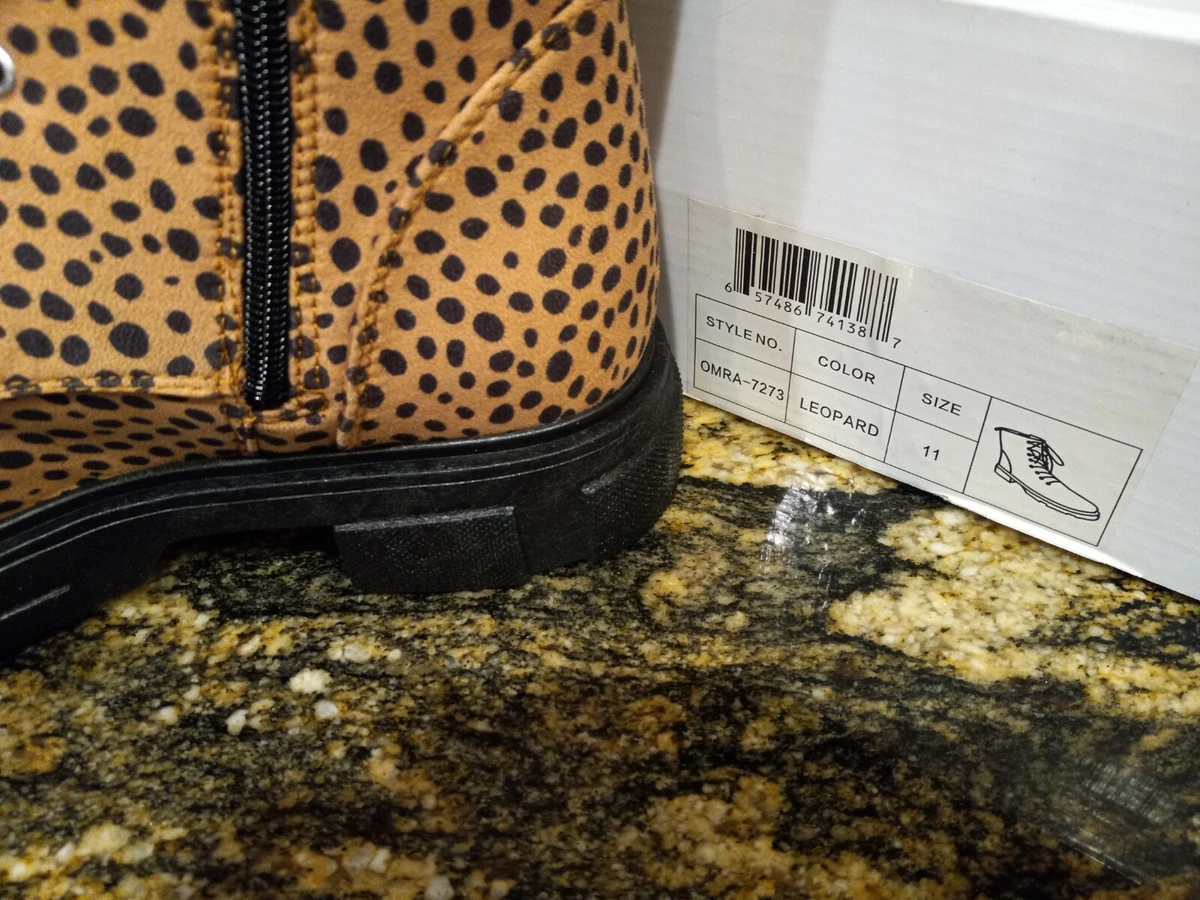 Leopard boots size 11 sale