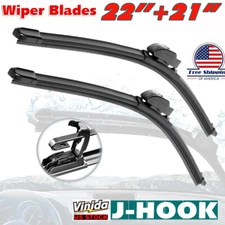22"&21" Windshield Wiper Blades High Quality Beam Premium Hybrid silicone J-Hook