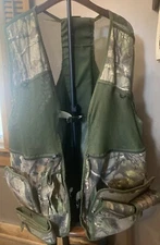 Primos Real Tree Cano Turkey Vest RN104191 Sz 2x-3x W/Seat Cushion