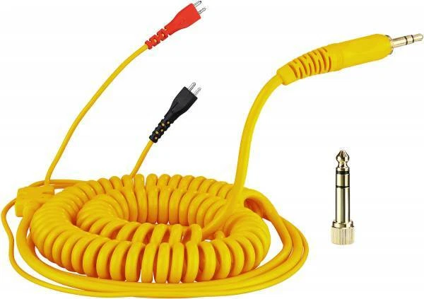 Cavo DeLuxe a spirale giallo HD-25 3,5 m per cuffie Sennheiser HD 25 di zomo