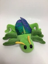 Caltoy Full Body Grasshopper Hand Puppet Metallic Shimmer Wings 9" Insect Bug