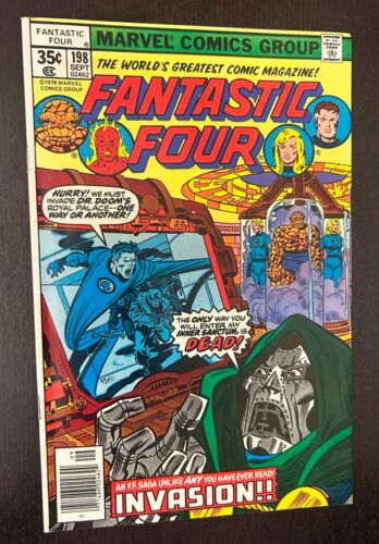 FANTASTIC FOUR #198 (Marvel Comics 1978) -- Edad de Bronce Doom -- En muy buen estado