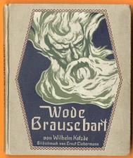 Children's book Wode shower beard old legends myths art graphic Ernst Liebermann 1910