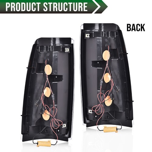 Fit For 99-02 Chevy Silverado 1500/99-06 GMC Sierra LED Tube Tail Lights Red - Bild 2 von 10