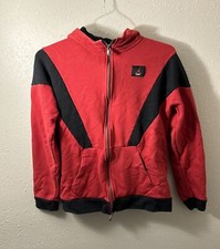 Air Jordan Flight Long Sleeve Hoodie Youth Size XL Full Zip Hoodie Red
