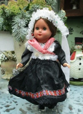 alte Celluloid Trachtenpuppe - 28 cm - aus Sammlungsauflösung - Bild 1 von 3