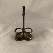 International 18/10 5481 Salt Pepper Cruet Caddy Handle Silverplated Replacement