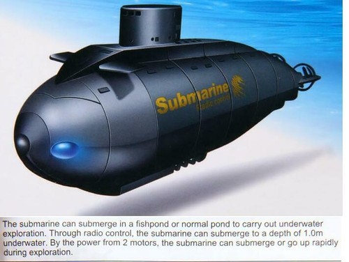 RC Submarine Fish Torpedo Wireless 40MHz Boat Toy Accessories Full Function - Picture 11 of 12