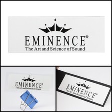 EMINENCE logo badge Sticker Decal waterproof 108mm 4.25" X40mm 1.57" 
