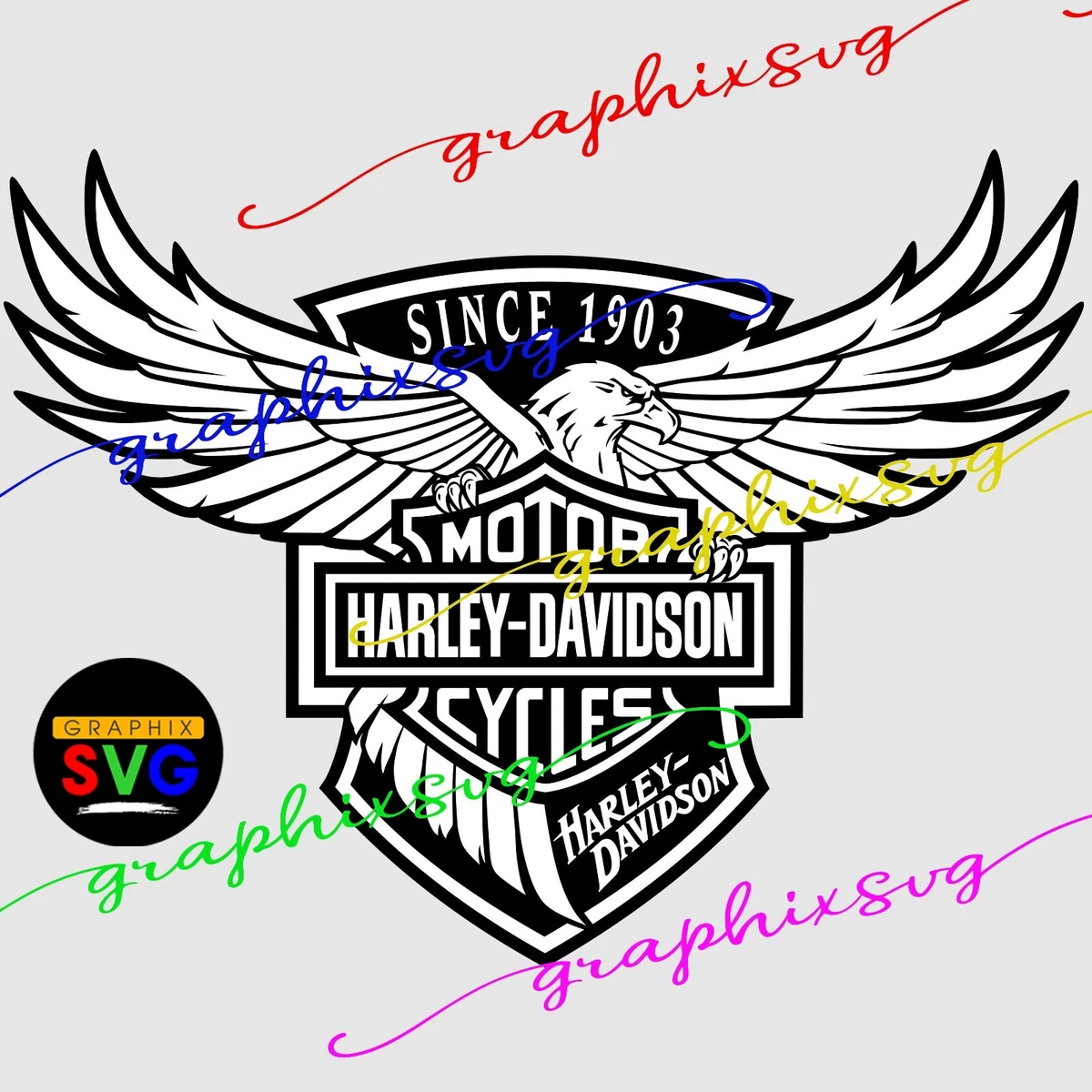Free Harley-Davidson Eagle Vector Logo Download, 50% OFF