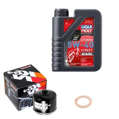 K&N Ölfilter Set LIQUI MOLY 5W-40 Race 1L für BMW S 1000 XR ABS ESA K69 Bj.2019