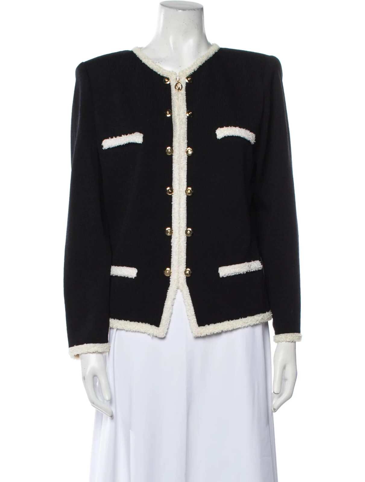 St. John Collection Colorblock Pattern Evening Ja… - image 1