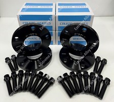 Alufelgenabstandhalter für BMW 8er E31 Z3 E36 Z4 E86 12 mm 15 mm schwarz + Schrauben
