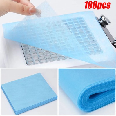 100 Pcs Disposable Nail Art Vacuum Dust Collector Non-Woven Filter Paper Dust