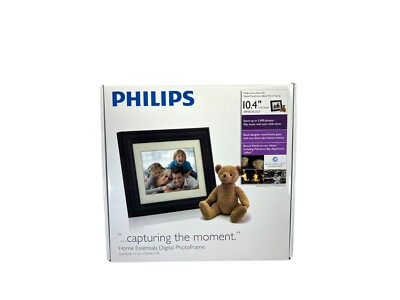 Philips Home Essentials 10.4 inch Digital Black Wood Photo Frame SPF3010C/G7