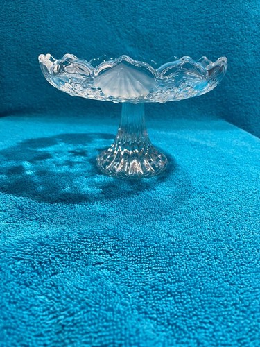 MIKASA CRYSTAL SNOWFLAKE FROST 6.5" FOOTED CANDY BON BON DISH BOWL - Picture 3 of 13
