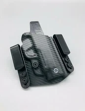 M&P Shield 9/40 4in Black Carbon Fiber Kydex IWB Inside Waistband Holster USA