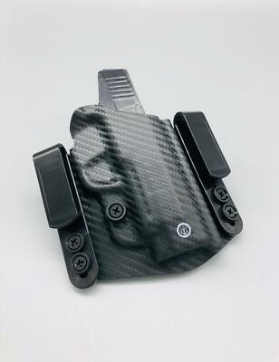1911 3'' EMP Black Carbon Fiber Kydex IWB Inside Waistband Holster USA Made