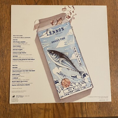 JOHN LENNON PLASTIC ONO BAND - SHAVED FISH, APPLE, STEREO LP