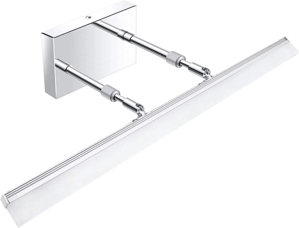 LED Vanity Lights - 24 inch Energy-Saving Bathroom Light Fixture - Chrome - Image 3 of 4