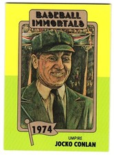 Jocko Conlan Umpire 1980 SSPC Baseball Immortals Trading Card # 143