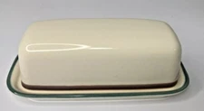 Pfaltzgraff Butter Dish Juniper Covered Keeper Stoneware
