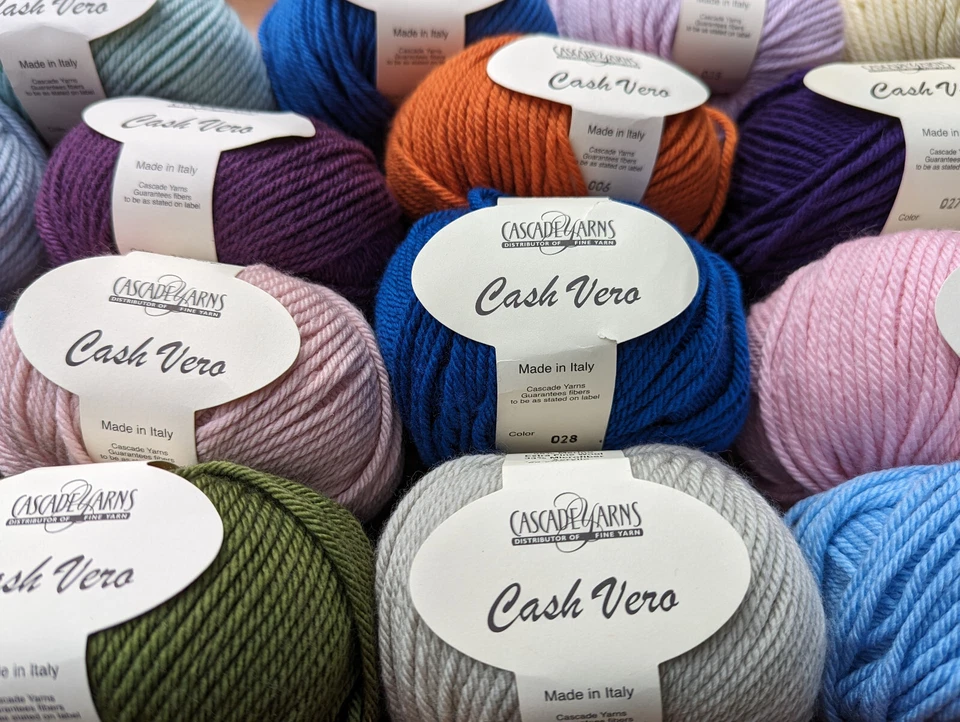 Mix of Cascade Yarns CASH VERO Extrafine Merino Wool Cashmere Unbelievably Soft! - Image 2 of 3