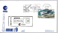 ARIANE 1, ARIANE V9, SPACENET F1, 5/22/1984 KOUROU ARIANSPACE