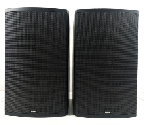Boston Acoustics CR7 Bookshelf Loud Speakers Wall Mountable Black EX Working - Picture 1 of 11
