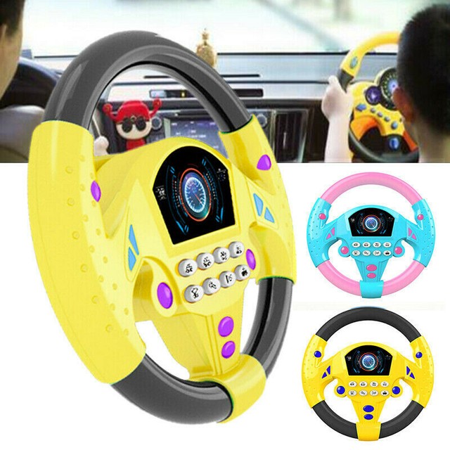 electronic backseat driver steering wheel toy