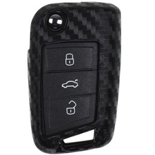 Schlüssel Hülle CARBON für VW POLO AW Golf AU Jetta VI Touran T-Roc Tiguan AD
