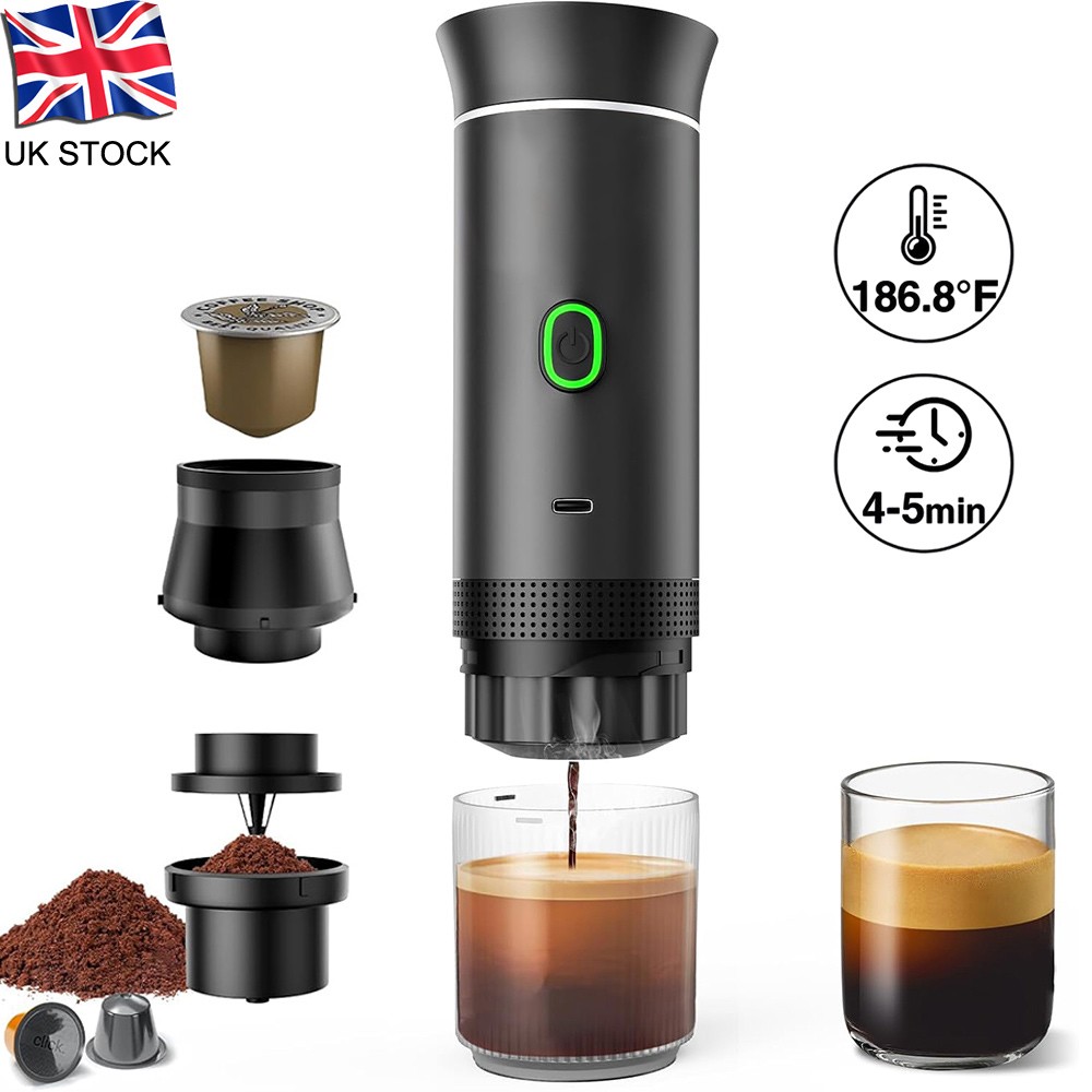 3-in-1 Wireless Electric Portable Espresso Machine Car Home Camping Coffee Maker