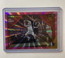 Luka Doncic 2021 Donruss Magicians Pink Laser SP #5 Dallas Mavericks SP