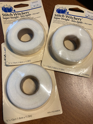 Dritz 231 Stitch Witchery Fusible Bonding Web Super Weight-1''X13yd (3)