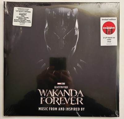 BLACK PANTHER WAKANDA FOREVER MUSIC FROM & INSPIRED BY 2LP BLACK ICE VINYL