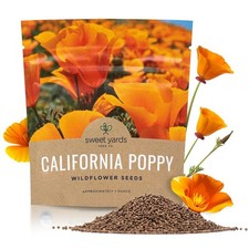 California Orange Poppy Wildflower Seeds - Bulk 1 Ounce 1 Pouch,  524.00 per gallon