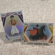 Topps Chrome Disney Aladdin 2-Card Lot: Aladdin 28, Jafar CNE-30